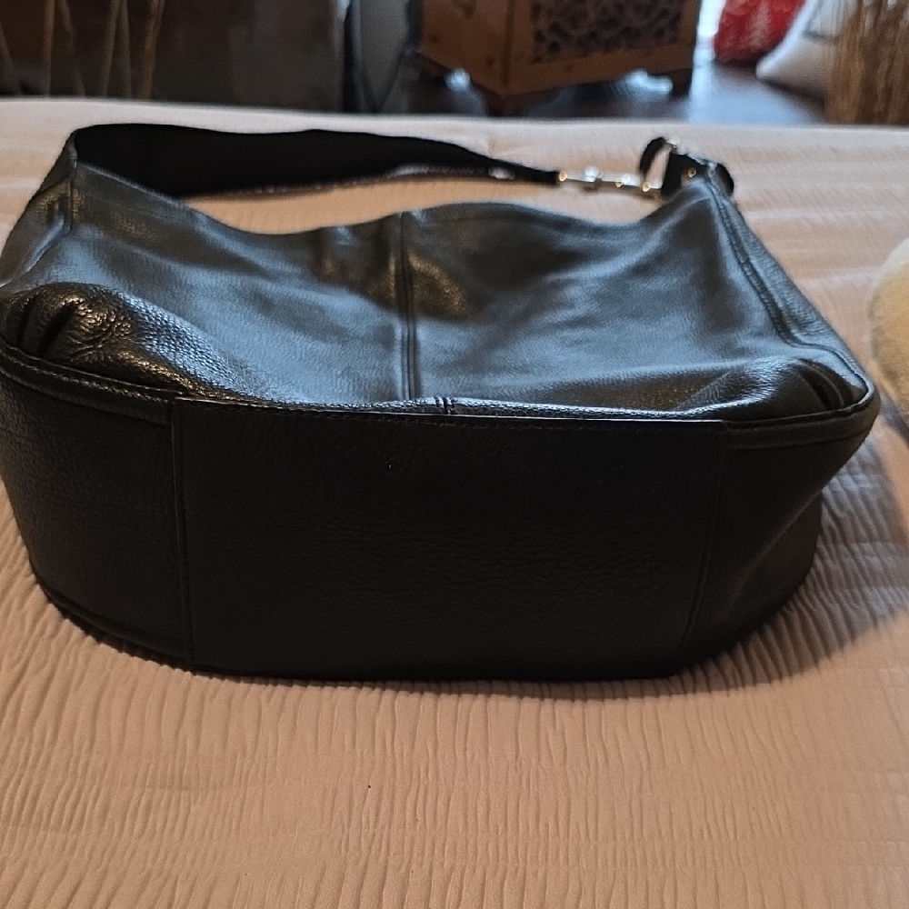 Black Leather Shoulder Bag